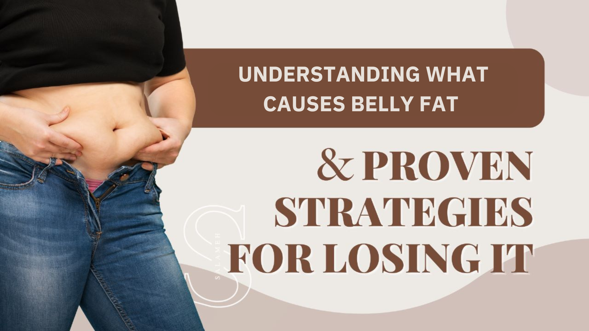 Feature image on how to get rid of lower belly fat