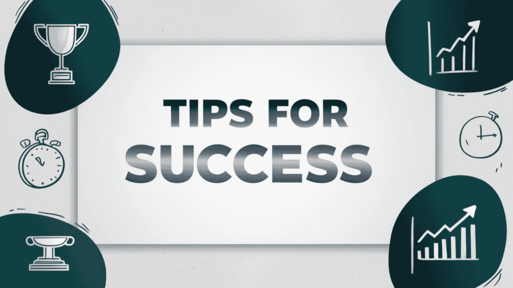 An image of tips for success