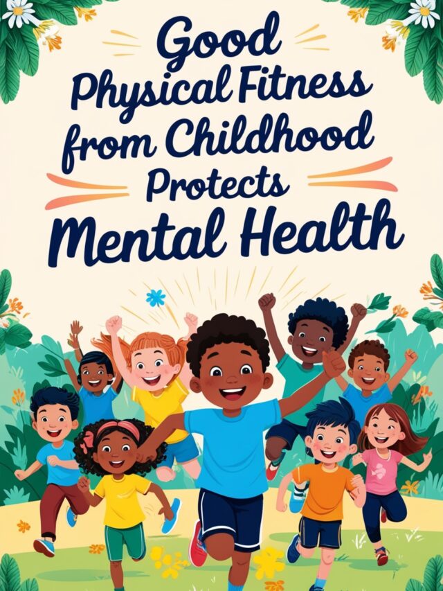 A piece with the headline Good Physical Fitness from Childhood Protects Mental Health