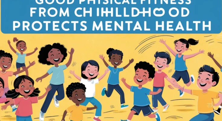 an image of A piece with the headline Good Physical Fitness from Childhood Protects Mental Health